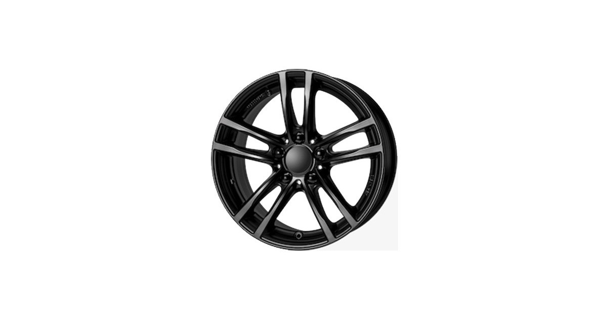 Jante ALU, Rial X10/SW/ET27 racing-schwarz, 7.50X17 5/112 ET27, Alésage 66.6