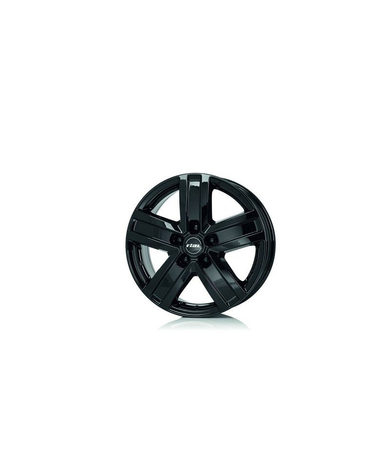 Jante ALU, Rial TRANSP./DS/ET55 diamant-schwarz, 7X17 5/120 ET55, Alésage 65.1