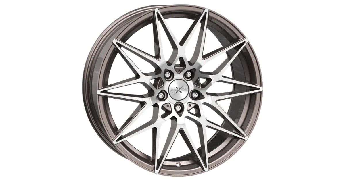 Jante ALU Axxion AX9 PGP+ platine gris poli brillant, 8.5X19 5/114.3 ET40, Alésage 72.6