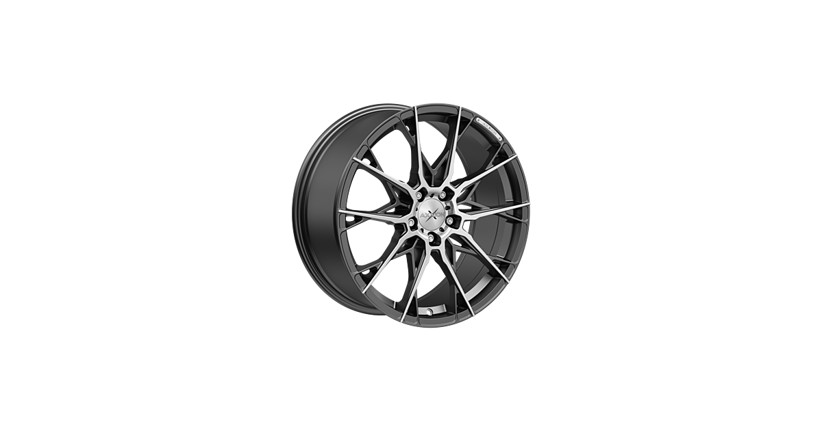 Jante ALU AXXION X1 dark gunmetal matt ,polished face, 8.5X19 5/112 ET35, Alésage 72.6