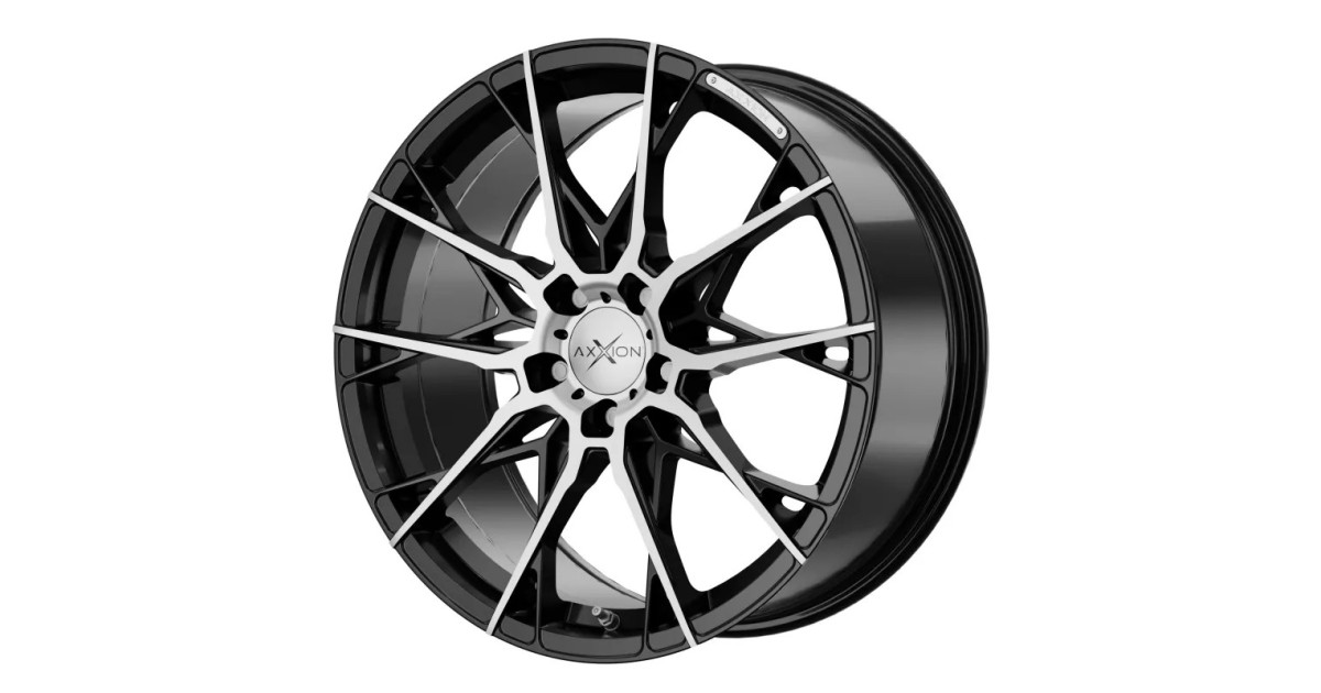 Jante ALU AXXION X1 noir poli brillant, 8.5X19 5/112 ET45, Alésage 72.60
