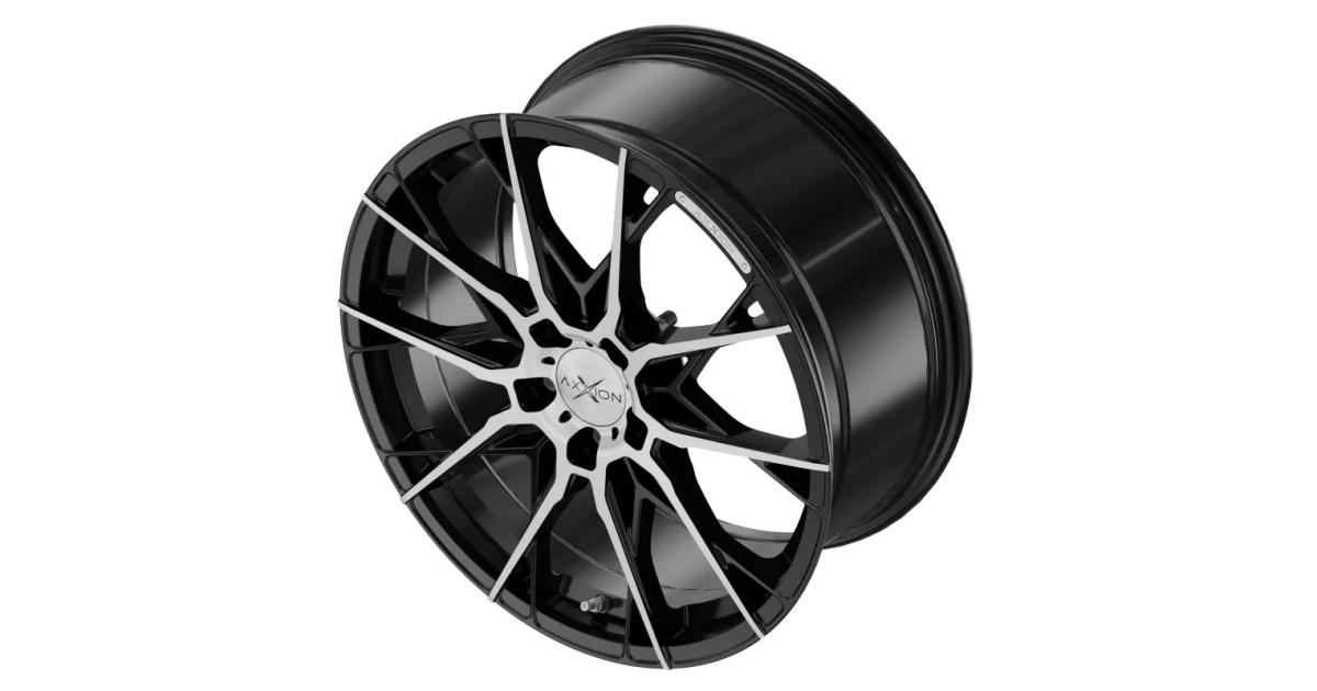 Jante ALU AXXION X1 noir poli brillant, 8.5X19 5/112 ET45, Alésage 72.60