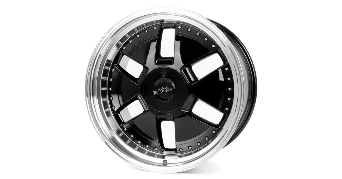 Jante ALU  AXXION Y1 SW+ML+ (Brillant, Noir, Poli) 9X20 5/112 ET40, Alésage 66.6