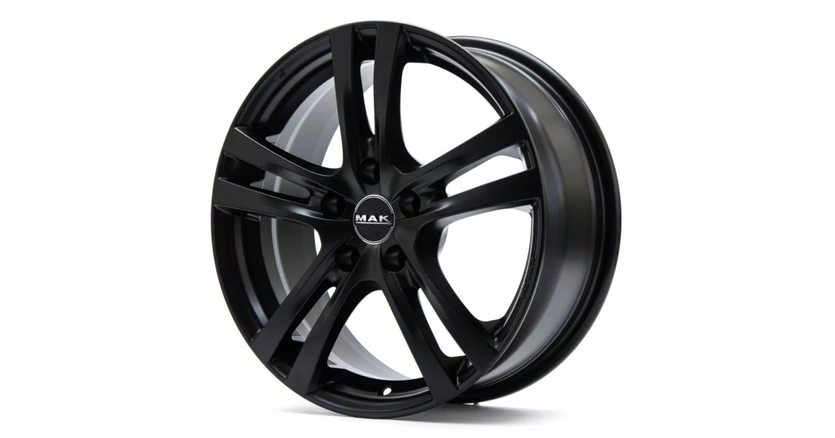 Jante Alu MAK ZENITH MATT BLACK  6,5x16 5x108 ET45 , Alésage 72