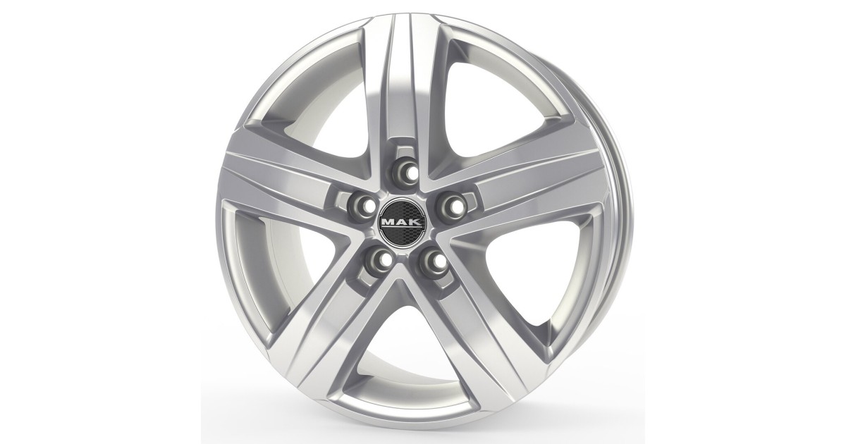 Jante Alu MAK STONE 5 SILVER 6x15 5x139,7 ET0 , Alésage 108.3