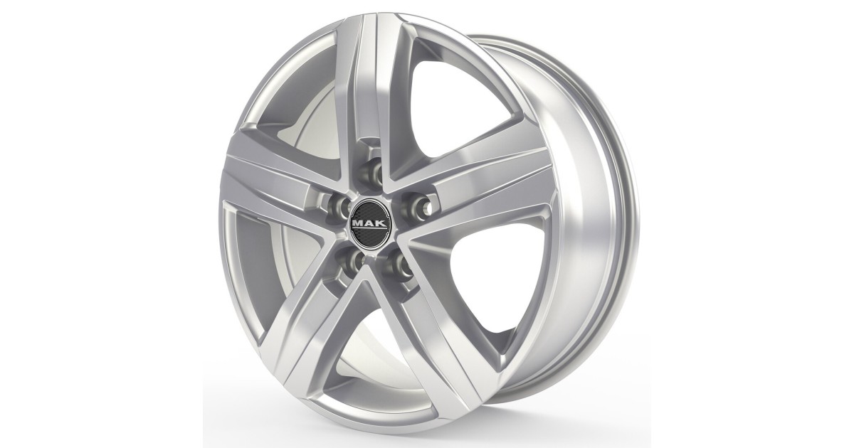 Jante Alu MAK STONE 5 SILVER 6x15 5x139,7 ET0 , Alésage 108.3
