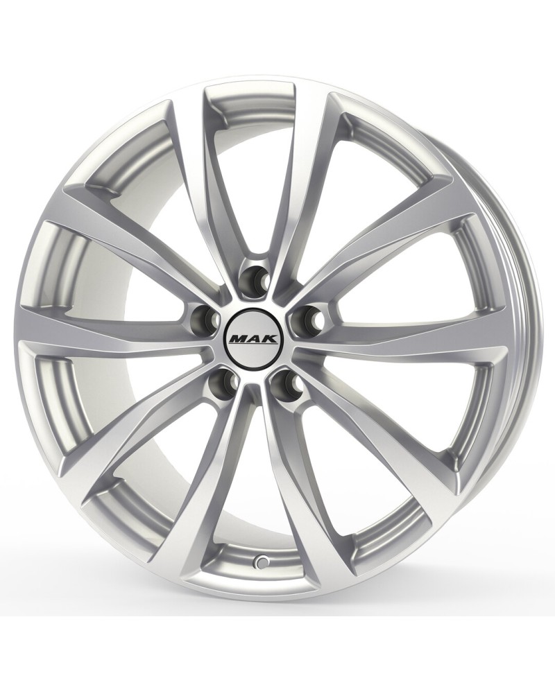 Jante Alu MAK WOLF SILVER  7,5x18 5x114.3 ET35 , Alésage 76