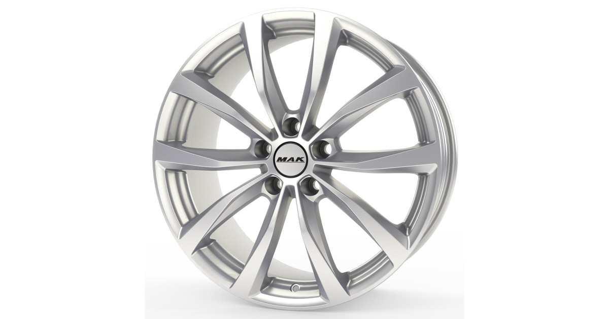 Jante Alu MAK WOLF SILVER  7,5x19 5x112 ET50 , Alésage 57.1