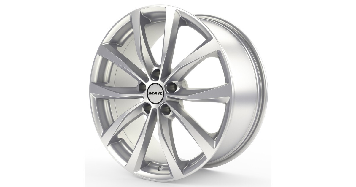 Jante Alu MAK WOLF SILVER  7,5x19 5x112 ET50 , Alésage 57.1