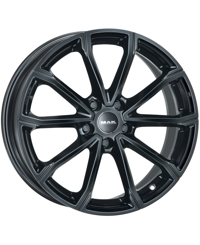 Jante Alu MAK DaVinci GLOSS BLACK  7x18 5x108 ET47,5 , Alésage 63.4