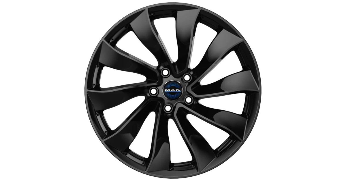 Jante Alu MAK SOLAR GLOSS BLACK 8,5x18 5x114.3 ET38 , Alésage 64.1