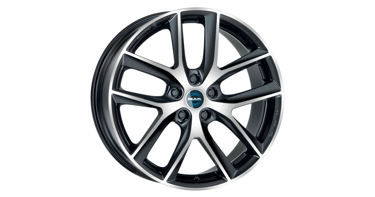 Jante Alu MAK VOLTAGE BLACK MIRROR  8,5x18 5x114.3  ET38 , Alésage 64.1