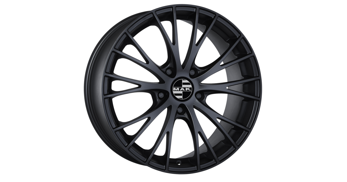 Jante Alu MAK RENNEN MATT BLACK  9x19 5x114.3 ET45 , Alésage 70.6