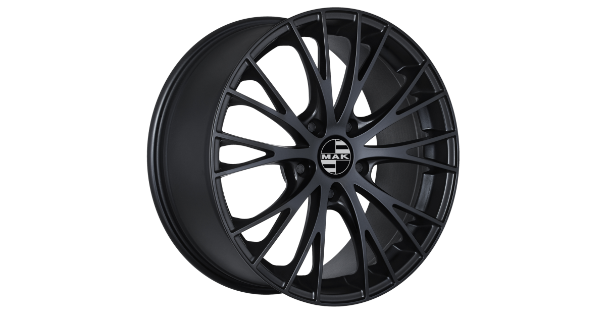Jante Alu MAK RENNEN MATT BLACK  9x19 5x114.3 ET45 , Alésage 70.6