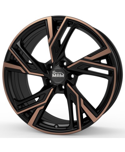 Jante ALU, MAM RS5 MATT BLACK FRONT COPPER 8,5x20 5/108 ET40, Alésage 72.6