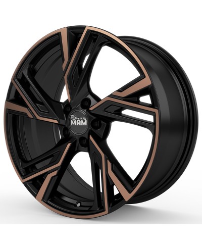 Jante ALU, MAM RS5 MATT BLACK FRONT COPPER 8,5x20 5/108 ET40, Alésage 72.6