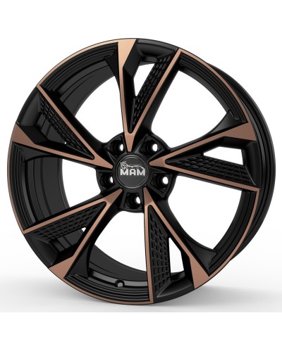 Jante ALU, MAM RS6 MATT BLACK FRONT COPPER 8.5x20 5/108 ET40, Alésage 72.6