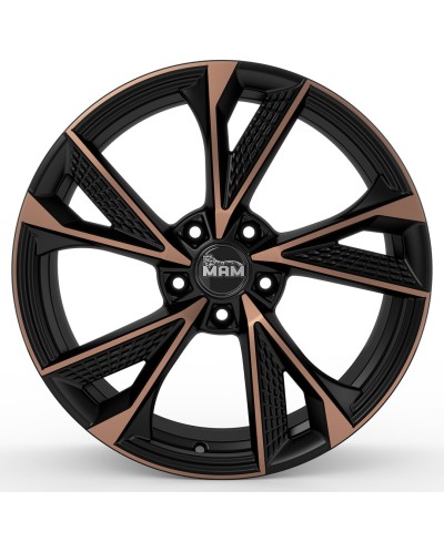 Jante ALU, MAM RS6 MATT BLACK FRONT COPPER 8.5x20 5/108 ET40, Alésage 72.6