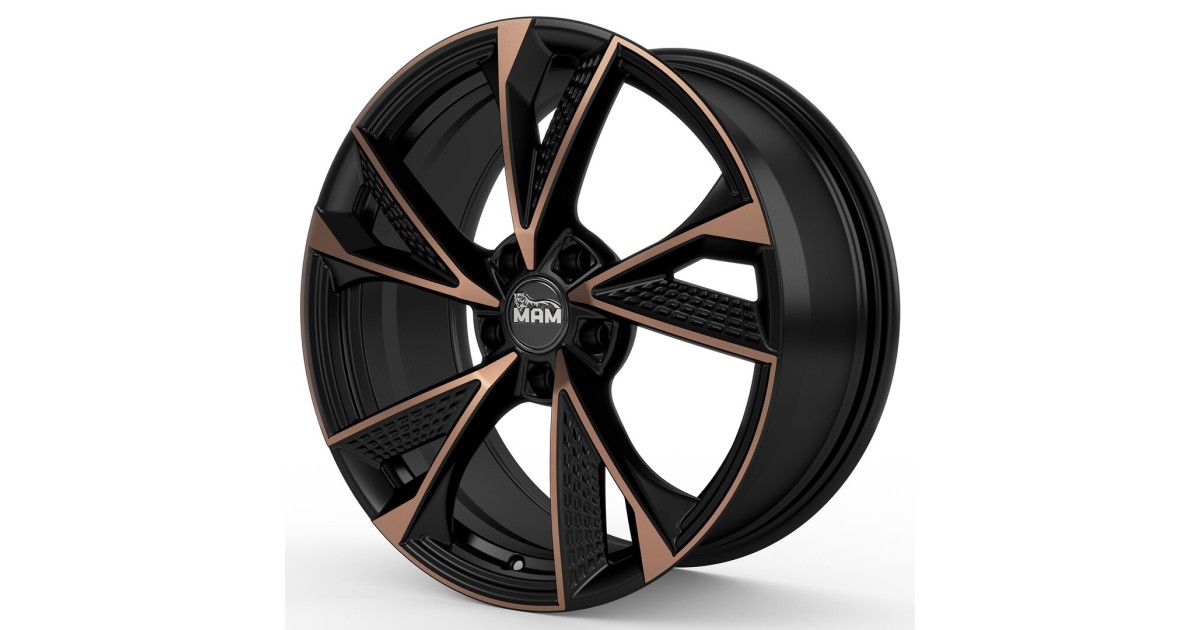 Jante ALU, MAM RS6 MATT BLACK FRONT COPPER 8.5x20 5/108 ET40, Alésage 72.6