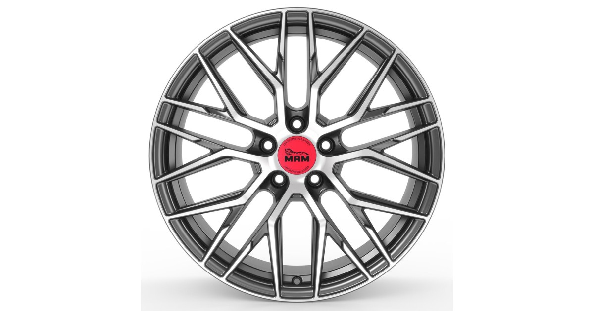 Jante ALU, MAM RS4 GUN METAL BRUSHED 8.5X19  5/120 ET35, Alésage 72.6