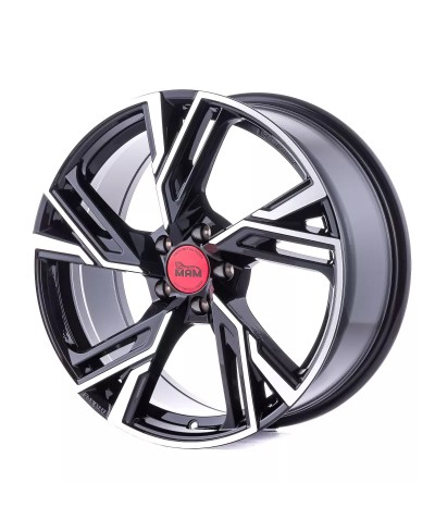 Jante ALU, MAM RS5 BLACK FRONT POLISH 6.5X16  4/100 ET35, Alésage 63.4
