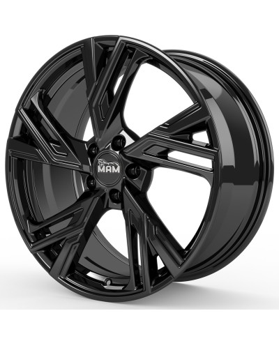 Jante ALU, MAM RS5 BLACK PAINTED  6.5X16  4/100 ET35, Alésage 63.4