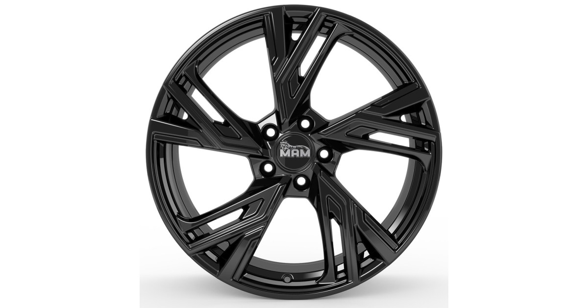 Jante ALU, MAM RS5 BLACK PAINTED  8X18  5/100 ET38, Alésage 63.4