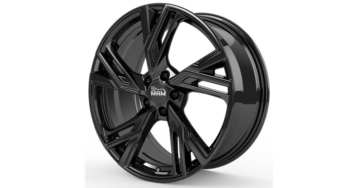 Jante ALU, MAM RS5 BLACK PAINTED 8X18 5/ 112 ET30, Alésage 66.6