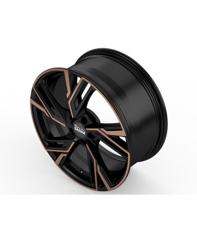 Jante ALU, MAM RS5 MATT BLACK FRONT COPPER  8.5X20  5/114.3 ET45, Alésage 72.6