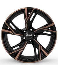 Jante ALU, MAM RS5 MATT BLACK FRONT COPPER  8X18  5/120 ET35, Alésage 72.6