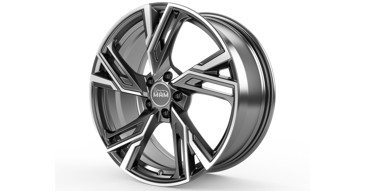 Jante ALU, MAM RS5 PALLADIUM FRONT POLISH 8x18 5/100 ET38, Alésage 63.4