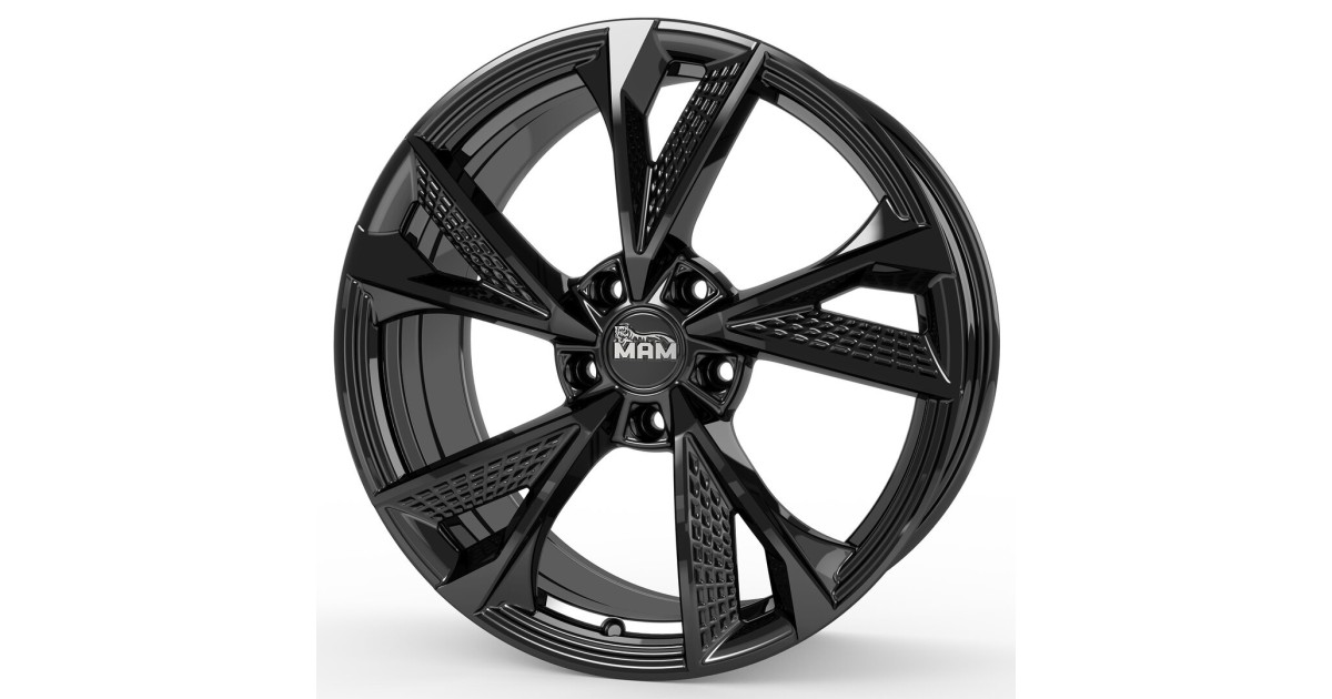 Jante ALU, MAM RS6 BLACK PAINTED  7.5X17  5/112 ET30, Alésage 66.6