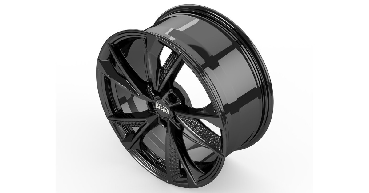 Jante ALU, MAM RS6 BLACK PAINTED  7.5X17  5/112 ET30, Alésage 66.6