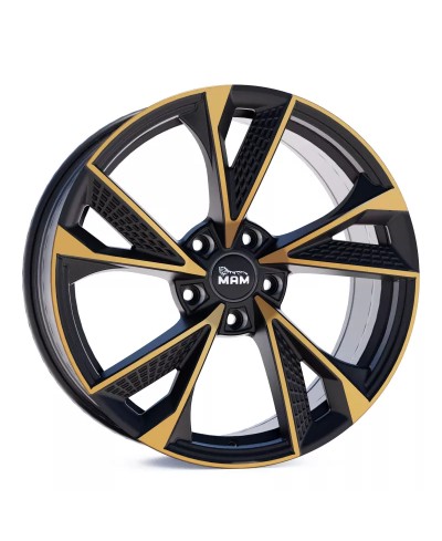 Jante ALU, MAM RS6 MATT BLACK FRONT COPPER  8.5X20  5/112 ET42, Alésage 66.6