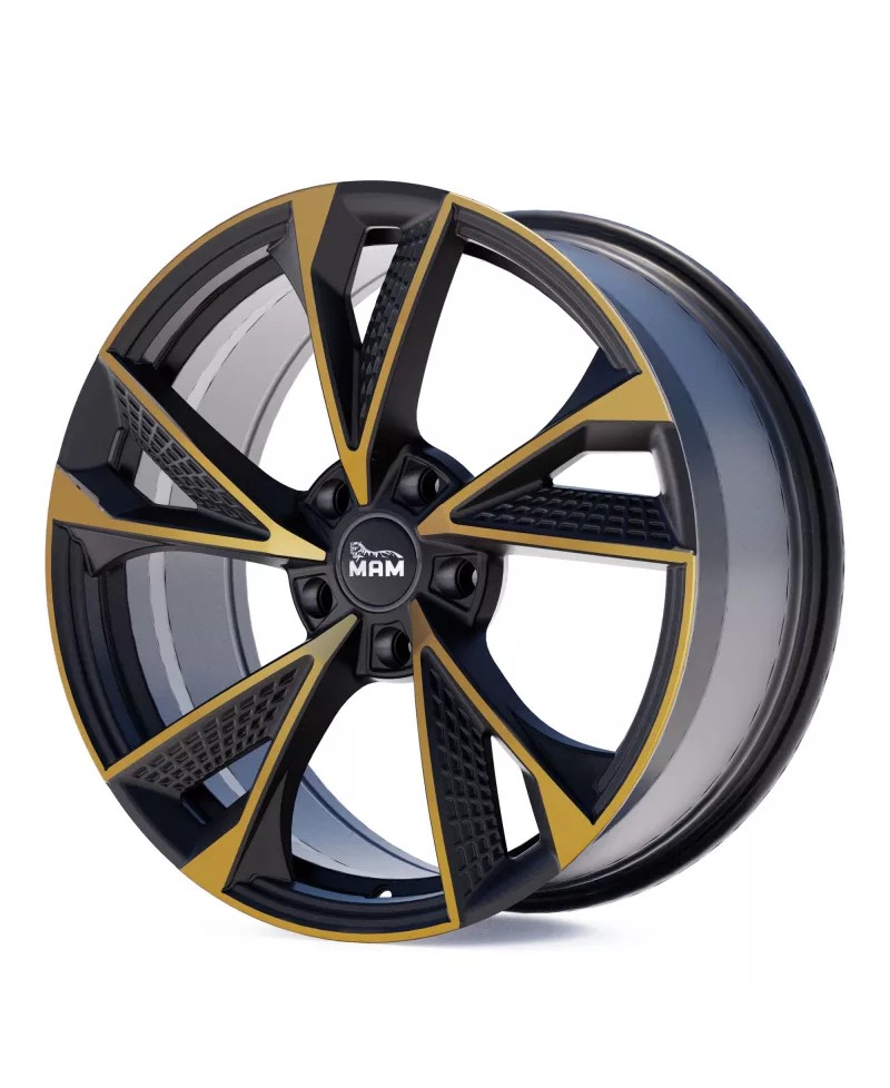 Jante ALU, MAM RS6 MATT BLACK FRONT COPPER  8X18  5/114.3 ET45, Alésage 72.6