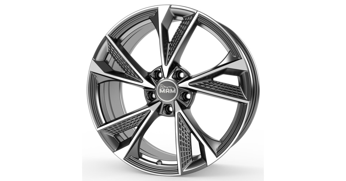 Jante ALU, MAM RS6 PALLADIUM FRONT POLISH  8X18 5/100 ET38, Alésage 63.4
