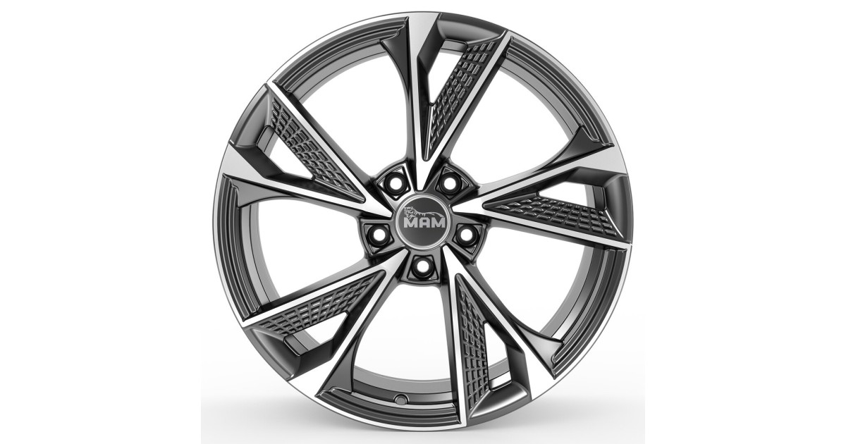 Jante ALU, MAM RS6 PALLADIUM FRONT POLISH  8X18 5/100 ET38, Alésage 63.4
