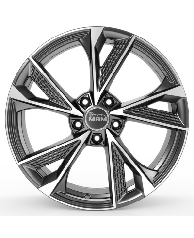 Jante ALU, MAM RS6 PALLADIUM FRONT POLISH 8.5X20 5/112 ET42, Alésage 66.6