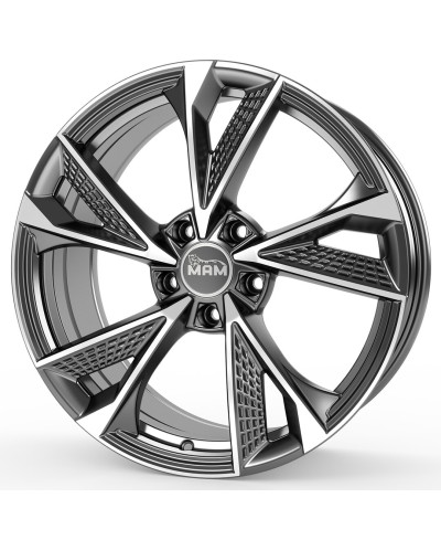 Jante ALU, MAM RS6 PALLADIUM FRONT POLISH  8.5X20  5/114.3 ET45, Alésage 72.6