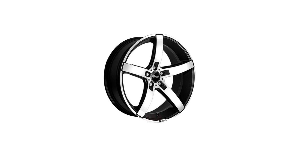 Jante ALU, Brock B35/SMVP/ET36 schwarz-matt front-poliert, 8.50X19 5/112 ET36, Alésage 66.60