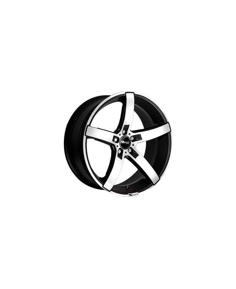 Jante ALU, Brock B35/SMVP/ET36 schwarz-matt front-poliert, 8.50X19 5/112 ET36, Alésage 57.10