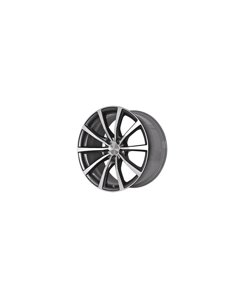 Jante ALU, Brock B32/HGFP/ET45 himalaya-grey front-poliert, 8.50X18 5/108 ET45, Alésage 72.60