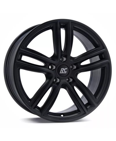 Jante Alu RC Design RC27 (SKM) schwarz-matt lackiert 7,5x17 5x120 ET37 , Alésage 72.6