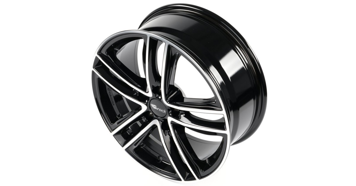 Jante Alu RC Design RC27 schwarz front-poliert (SGVP) 7x18 5x112 ET43 , Alésage 57.1