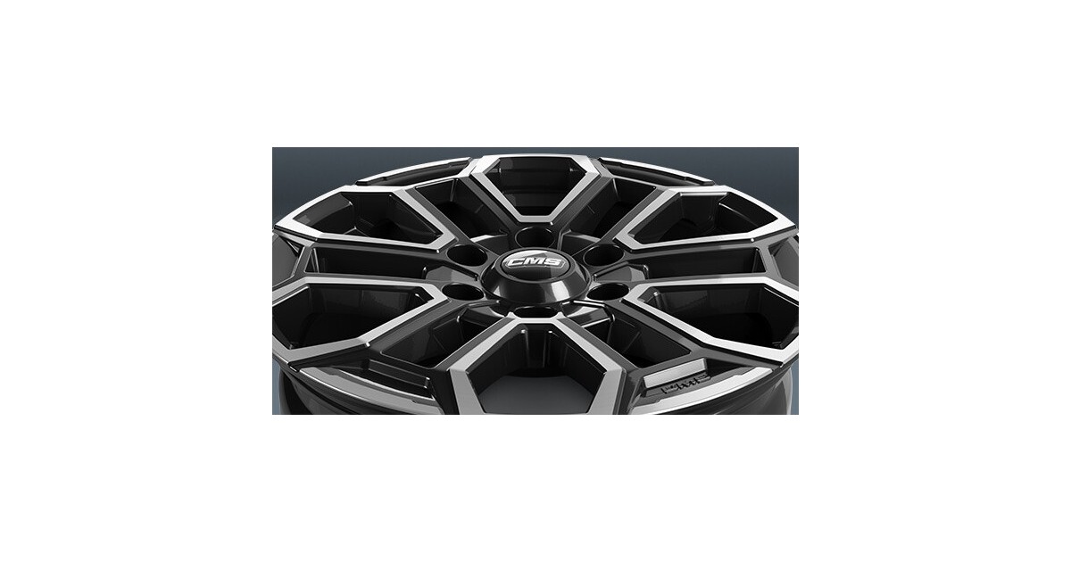 Jante ALU, CMS C35 Diamant Noir Brillant, 7.5X17 6/139.7 ET27, Alésage 100.1