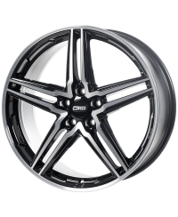 Jante ALU, CMS C29 Diamant Noir Brillant, 7.5X17 5/112 ET27, Alésage 66.6