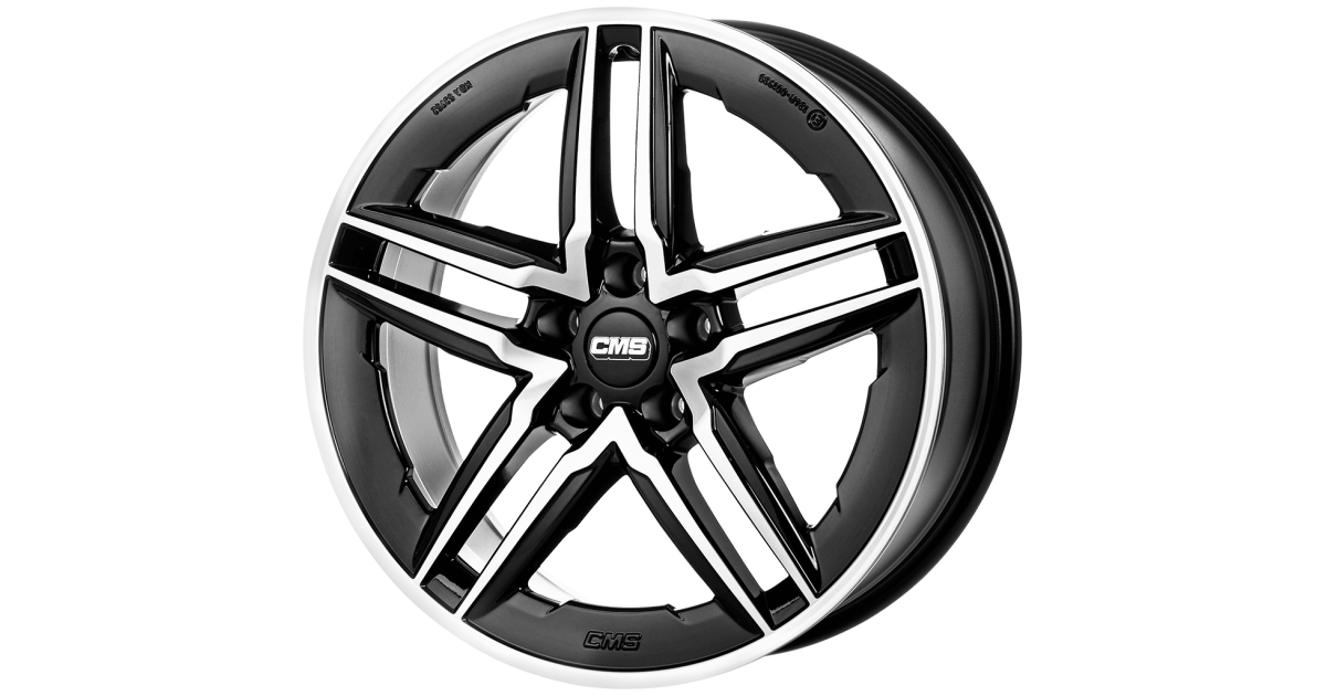 Jante ALU, CMS C29-AERO Diamant Noir Brillant, 7.5X18 5/112 ET25, Alésage 66.6