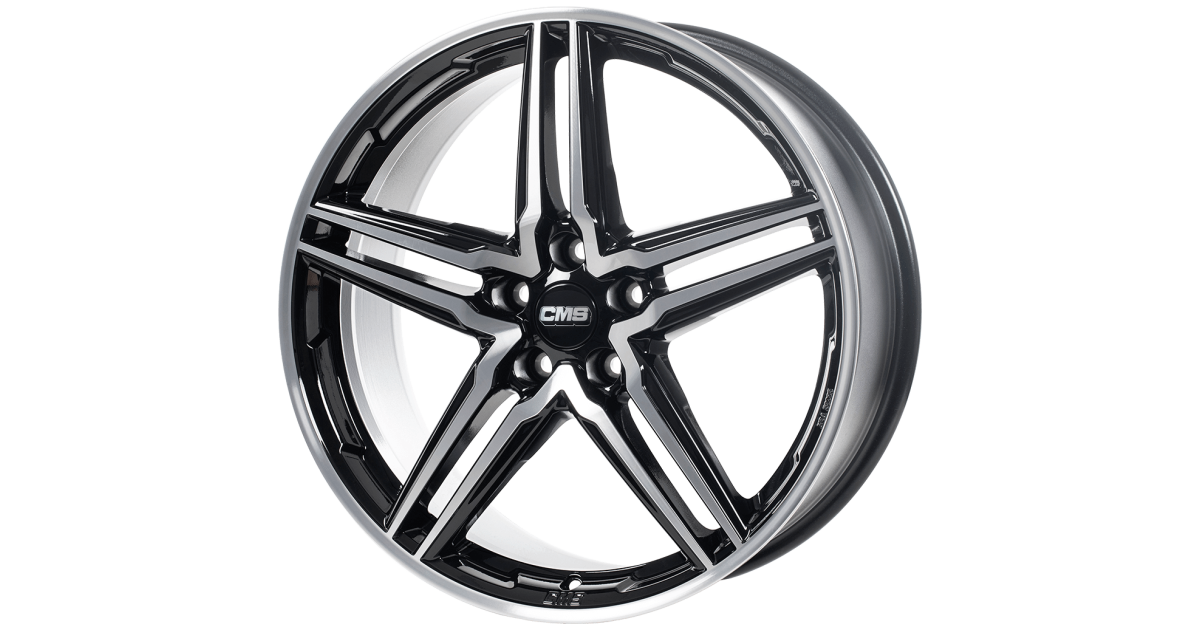 Jante ALU, CMS C29 Diamant Noir Brillant, 8X18 5/112 ET55, Alésage 66.6