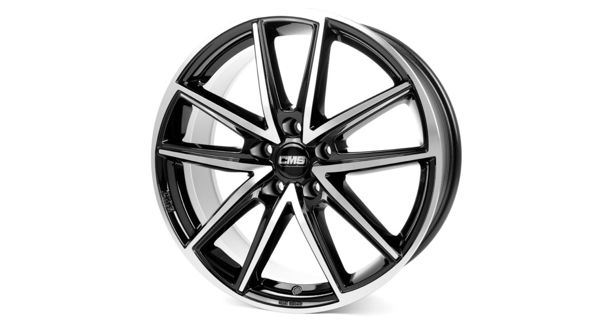 Jante ALU, CMS C30 Diamant Noir Brillant, 7.5X19 5/112 ET53.5, Alésage 66.6