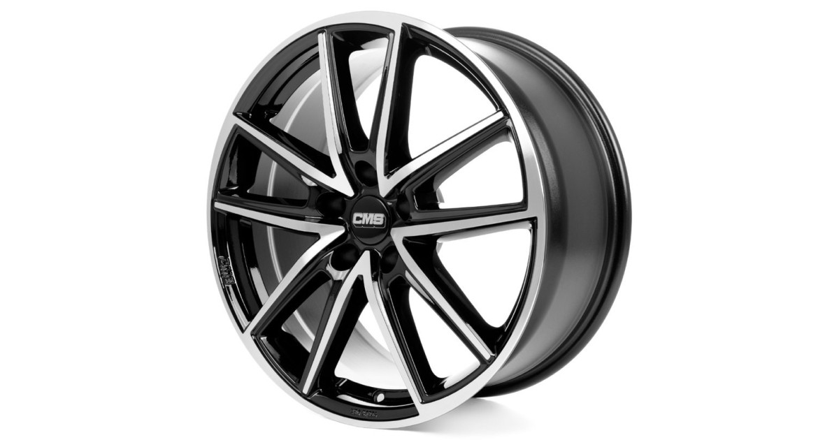 Jante ALU, CMS C30 Diamant Noir Brillant, 8X18 5/108 ET55, Alésage 63.4